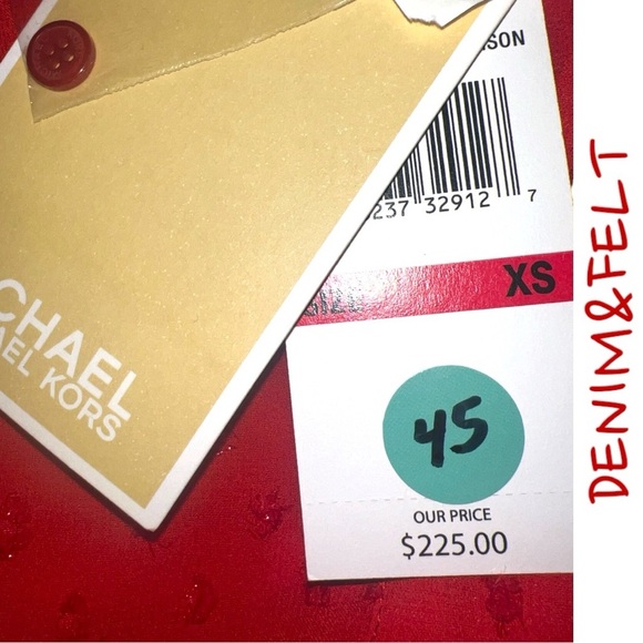 Michael Kors Women’s Red Kate Sequin Flowy Mini Dress | NEW/NWT!!♥️♥️♥️💃💃💃 - Picture 5 of 7